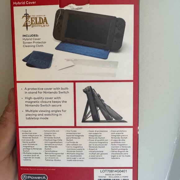 Nintendo Switch Hybrid Cover - The Legend Of Zelda Breath of The Wild - Picture 2 of 3